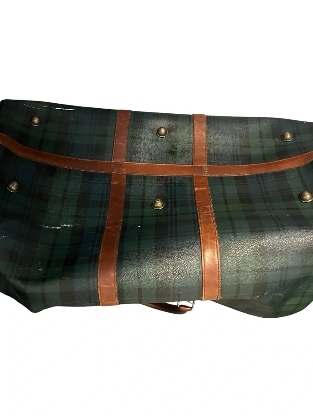 Vintage Polo Ralph Lauren Blackwatch Plaid  Travel Duffle Bag